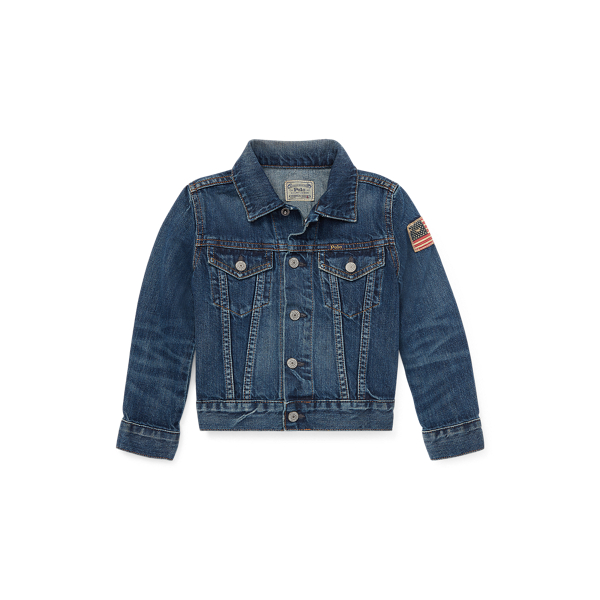 POLO ラルフローレン　アメリカンフラッグ DENIM JACKET