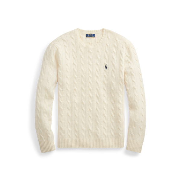 フラワープリント 激レア ラルフローレン Vネックケーブルニット