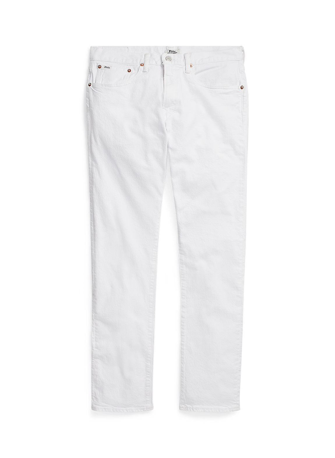 ラルフローレン スカル刺繍デニムパンツ ホワイト (160)