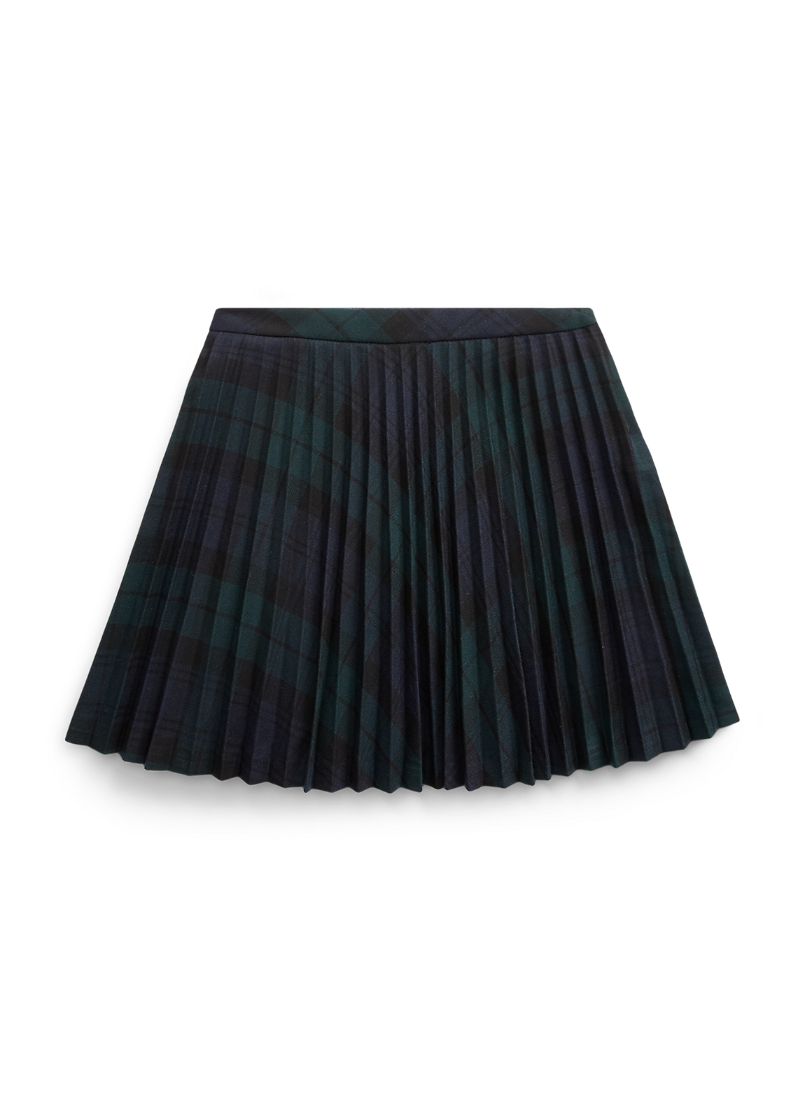タータン プリーテッド ツイル スカート