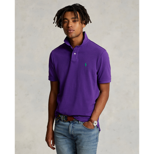 POLO RALPH LAUREN - ロゴ ポロシャツ - メンズ - コットン - S - パープル