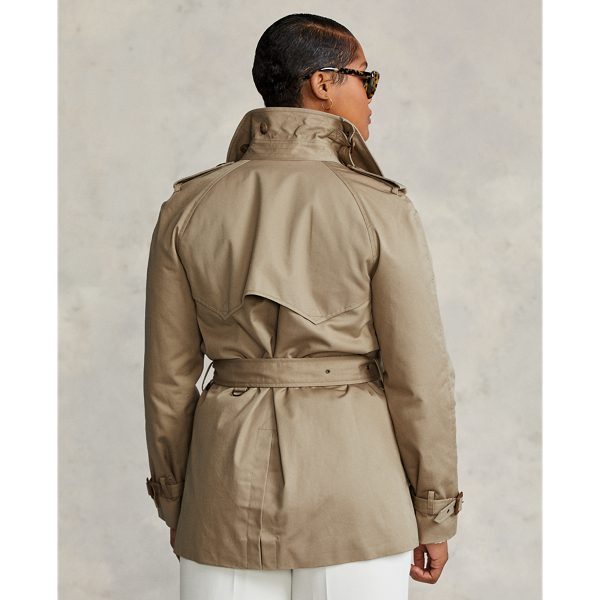 ツイル ベルテッド トレンチ コート