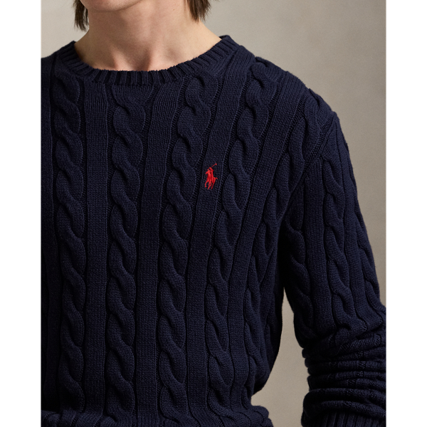 POLO RALPH LAUREN（ポロ ラルフ ローレン）】ケーブルニット コットン