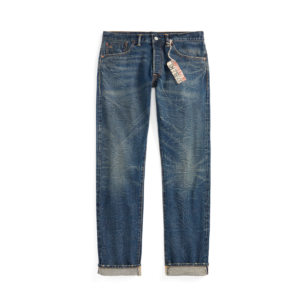 RRL（ダブル アール エル）】ロー ストレート セルビッジ ジーンズ 
