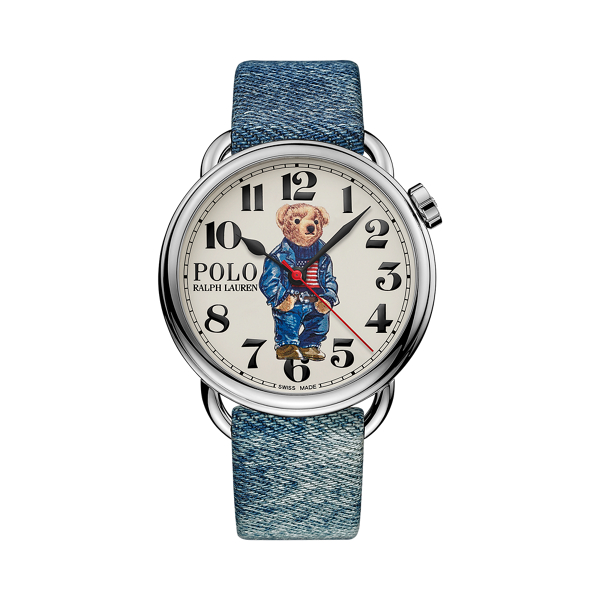 42 Mm デニム フラッグ Polo ベア ウォッチ ラルフ ローレン公式オンラインストア