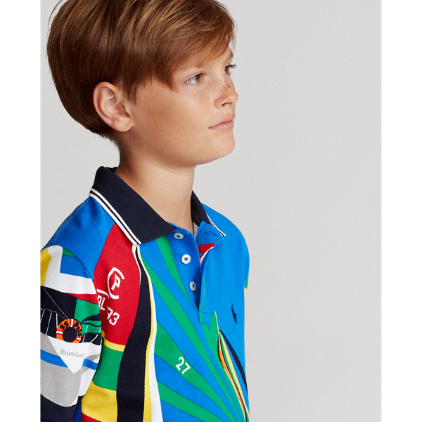 セールボート コットン メッシュ ポロシャツ ポロシャツ/ビッグポニー