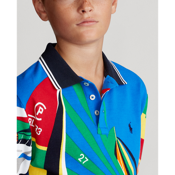 セールボート コットン メッシュ ポロシャツ