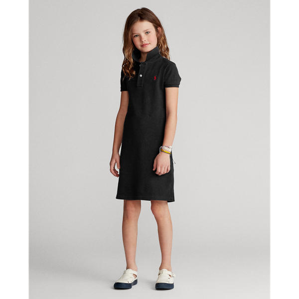 【POLO RALPH LAUREN CHILDRENSWEAR（ポロ ラルフ ローレン チルドレンズウェア】コットン メッシュ ポロドレス