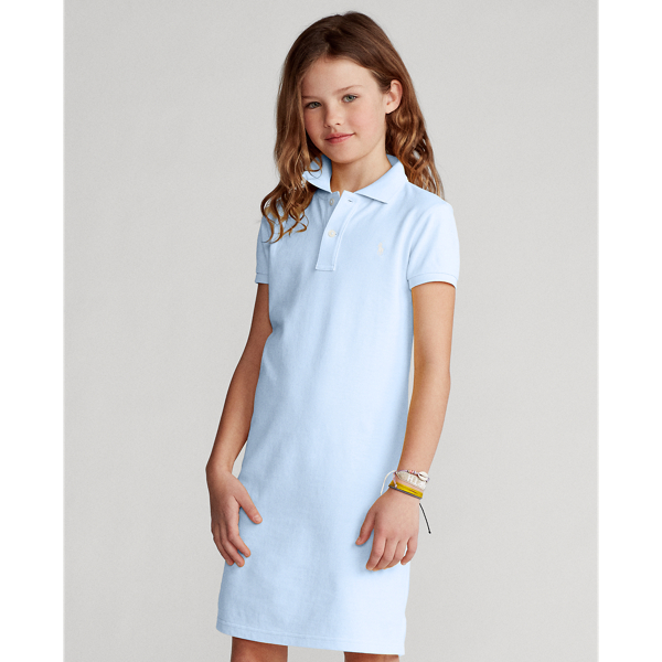 ポロラルフローレン コットンメッシュ ポロドレス 紺 コットン メッシュ ポロドレス（ワンピース）｜POLO RALPH