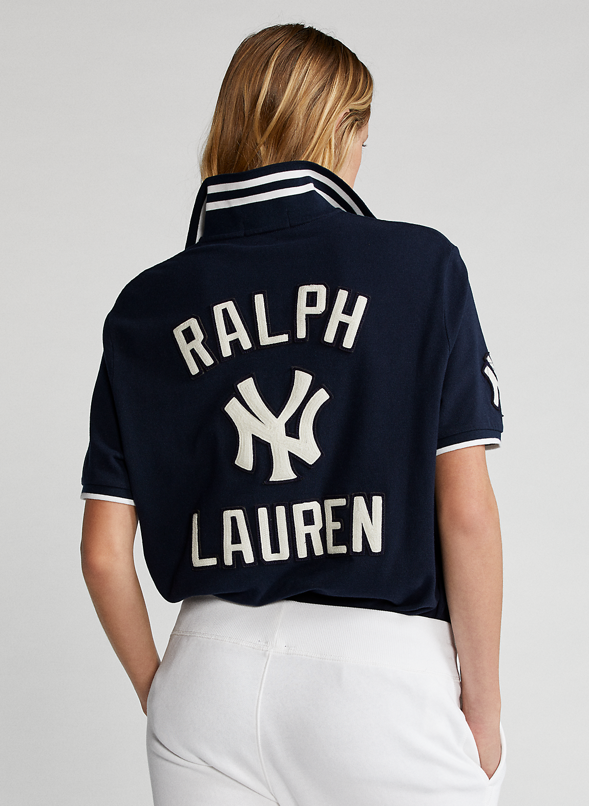 ワンピースの通販 MLB yankees 【s】 ポロシャツ lauren ralph polo Tシャツ/カットソー(半袖/袖なし)