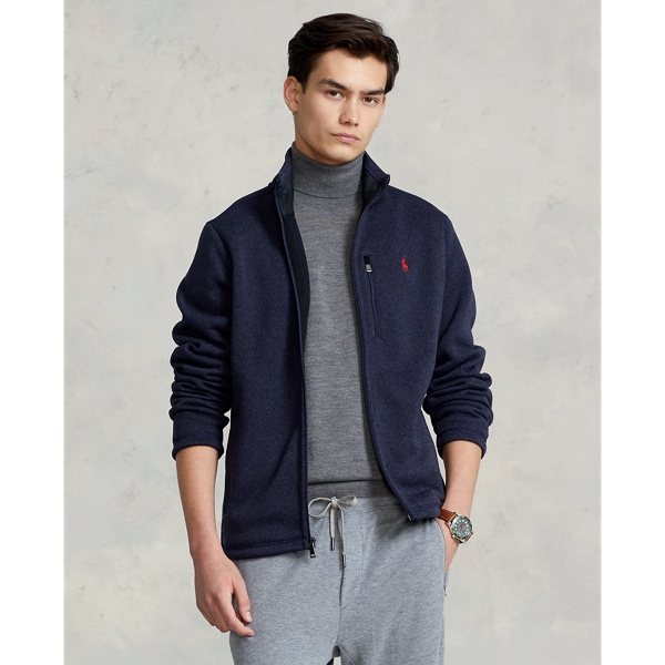 polo ralph lauren fleece mockneck jacket