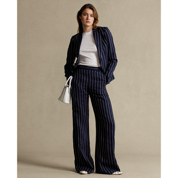 ピンストライプ リネン パンツ ラルフ ローレン公式オンラインストア