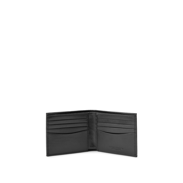 カーフスキントリム ツイル ビルフォールド ウォレット財布/長