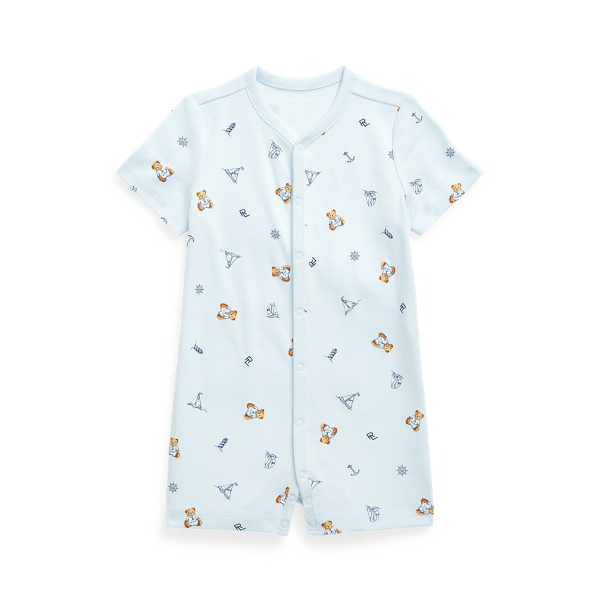 Polo ベア コットン インターロック ショートオール