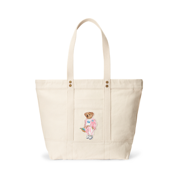 キャンバス ピクニック Polo ベア ミディアム トート ラルフ ローレン公式オンラインストア