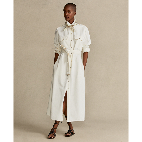 シャツ ワンピース フレア ニット デニム リネン マキシ丈 ラルフ ローレン公式オンラインストア