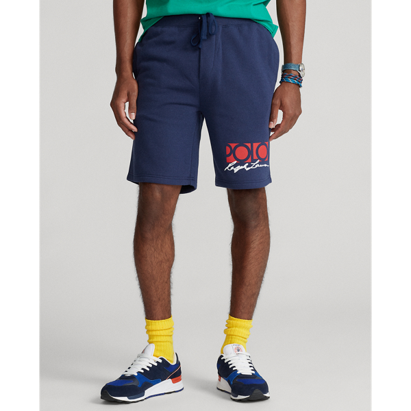 8インチ ロゴ フリース ショートパンツパンツ ストレート ワイド テーパード ボーイフレンド ラルフ ローレン公式オンラインストア