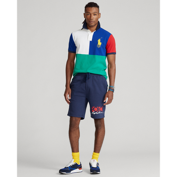 8インチ ロゴ フリース ショートパンツパンツ ストレート ワイド テーパード ボーイフレンド ラルフ ローレン公式オンラインストア