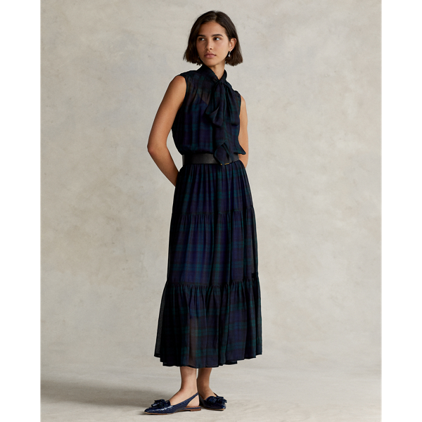 ワンピース フレア ドレス ニット デニム リネン マキシ丈 ラルフ ローレン公式オンラインストア