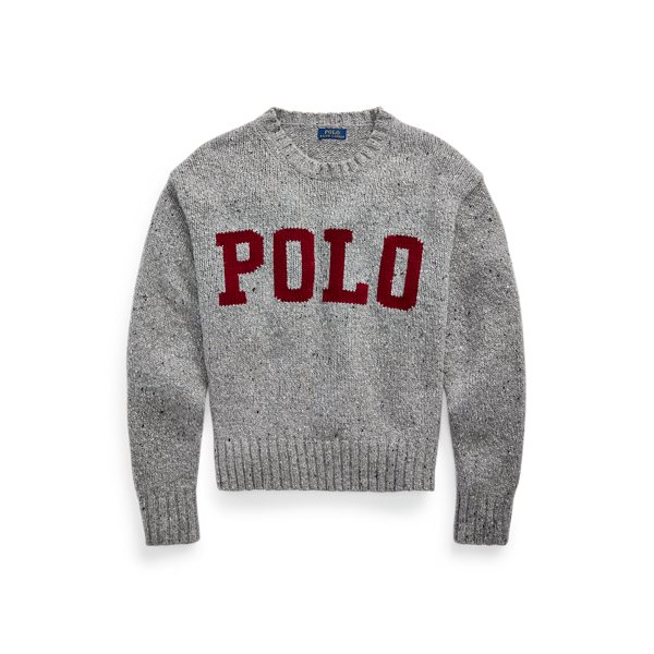 気質アップ Polo Ralph Lauren エンブレム刺繍 クルーネック ニット 売れ筋