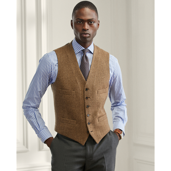 ralph lauren tweed vest