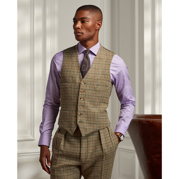 ralph lauren tweed vest