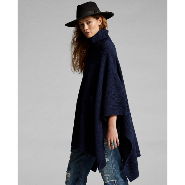 RALPH  LAUREN ポンチョ カシミア100% が大特価！ RALPH LAUREN ポンチョ カシミア100% - メルカリ