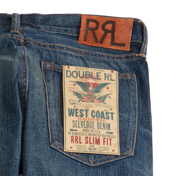 RRL（ダブル アール エル）】スリム フィット セルビッジ ジーンズ ...