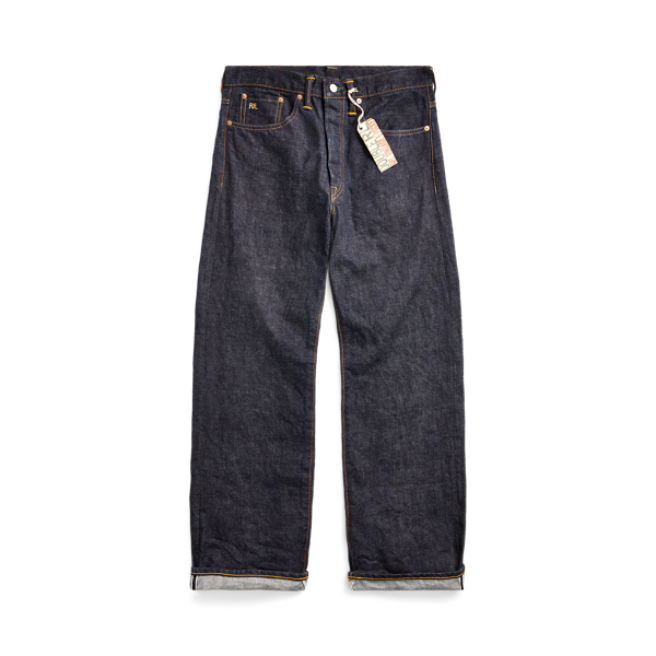 RRL（ダブル アール エル）】スタデッド レザー ベルト