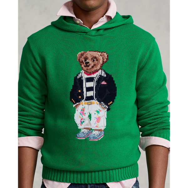 POLO RALPH LAUREN◇POLO BEAR/ポロベア/セーター(厚手)/M/ウール/NVY