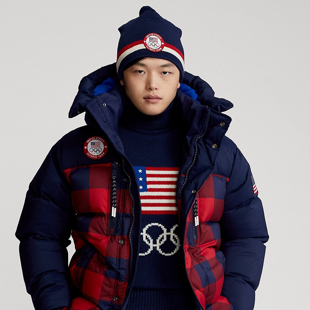 Ralph Lauren Team Usa Closing Ceremony Down Jacket In French Navy 