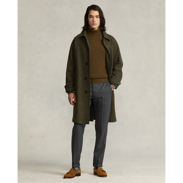 polo reversible balmacaan coat