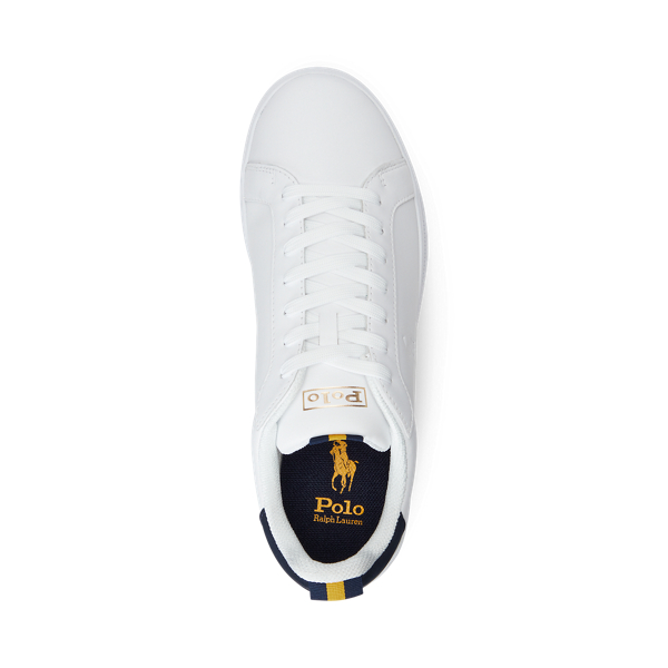 【POLO RALPH LAUREN】HRTCTII ロゴ入り レザー スニーカー ♪ POLO RALPH LAUREN ポロ ラルフローレン スニーカー レディース