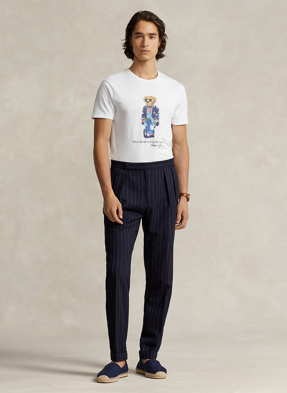 カスタム スリム フィット Polo ベア ジャージー Tシャツ Tシャツ/ロン カスタム スリム フィット Polo ベア ジャージー Tシャツ Tシャツ/ロン