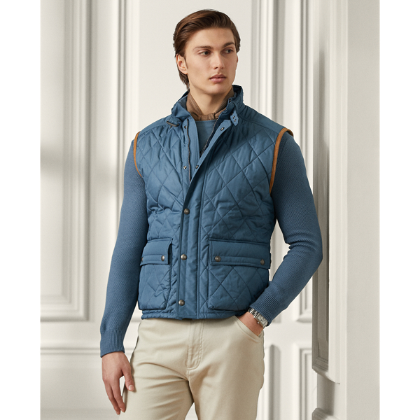 ralph lauren purple label quilted jacket