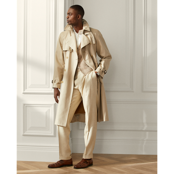 polo ralph lauren twill trench coat