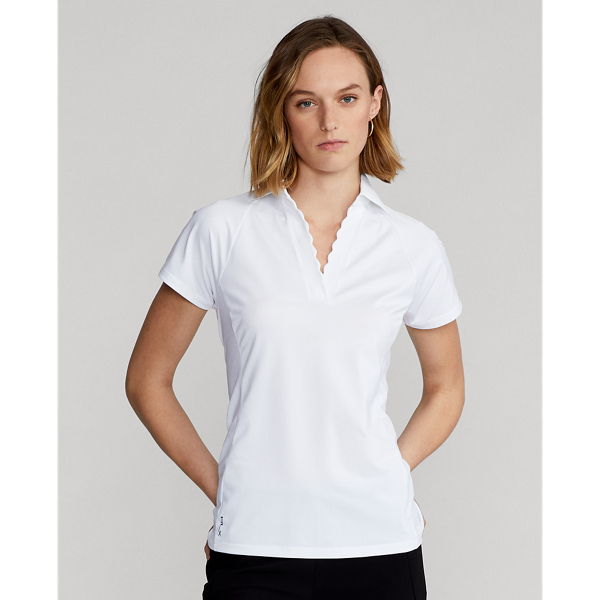Ralph Lauren Tailored Fit Piqué Polo Shirt In Pure White ModeSens