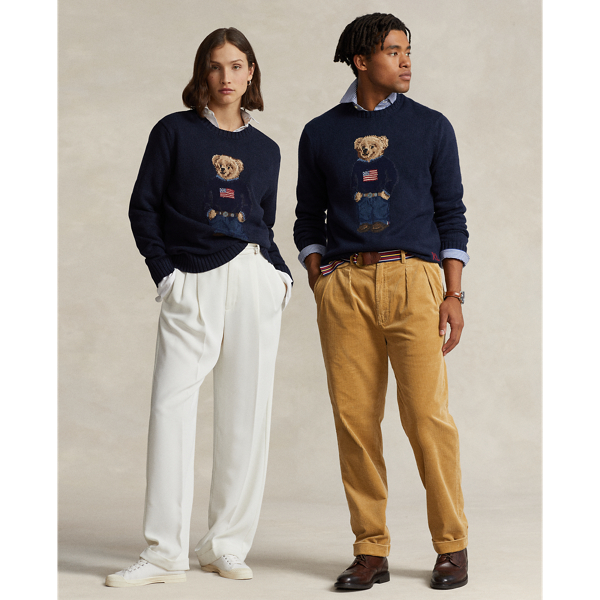 最新作 RALPH LAUREN ラルフローレン ベア コットンリネン セーター-