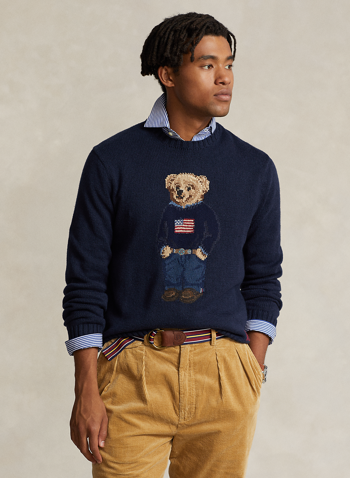Polo ベア コットンリネン セーター