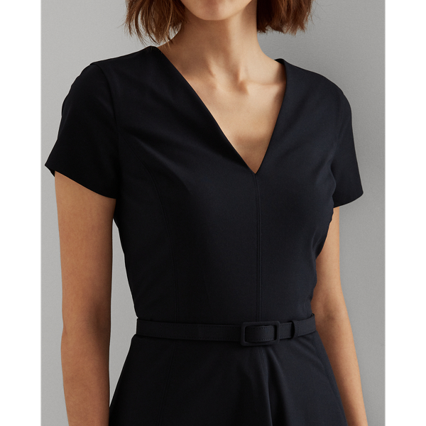 ストレッチ ショートスリーブ ドレス