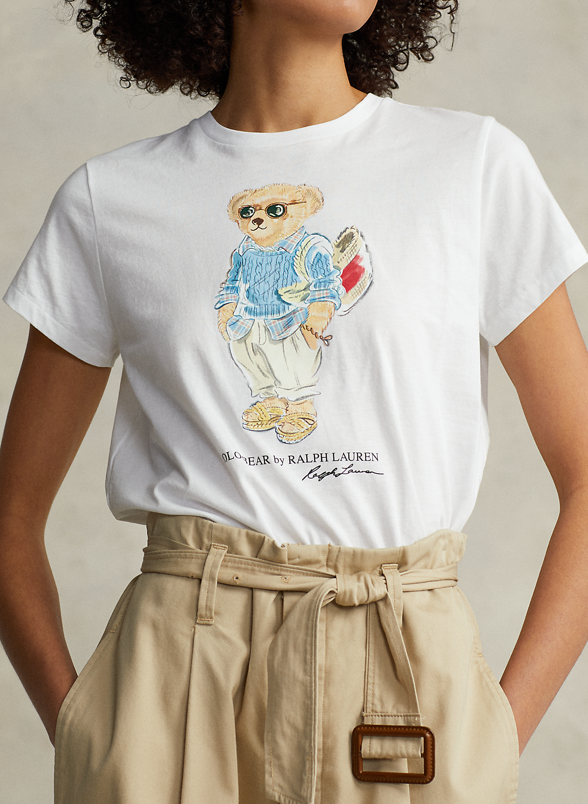 サマー ケーブル Polo ベア ジャージー Tシャツ Tシャツ/ロンT/半袖 