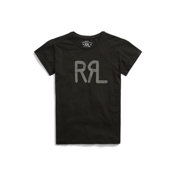 RRL（ダブル アール エル）】ロゴ コットン ジャージー Tシャツ