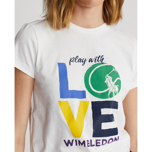 注目コラボ★【Polo Ralph Lauren】Wimbledon ロゴ Tシャツ Wimbledon Classic Fit Logo T-Shirt for Men | Ralph Lauren® PK