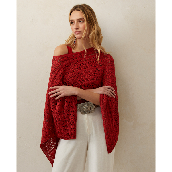 ralph lauren silk poncho