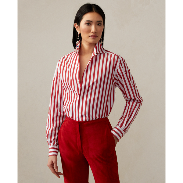 RALPH LAUREN CAPRI STRIPED COTTON SHIRT