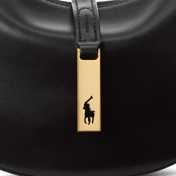 POLO RALPH LAUREN（ポロ ラルフ ローレン）】Polo ID カーフスキン ミニ ショルダー バッグ | (バッグ/ショルダーバッグ)ブラック  WAPOBAG02V20014001 | ラルフ ローレン公式オンラインストア