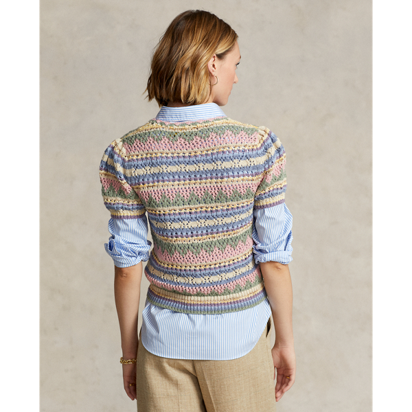 POLO RALPH LAUREN ストライプドポインテールニット セーター POLO RALPH LAUREN（ポロ ラルフ ローレン）の「ストライプド
