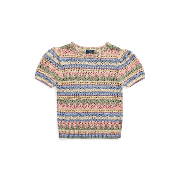 POLO RALPH LAUREN ストライプドポインテールニット セーター POLO RALPH LAUREN（ポロ ラルフ ローレン）の「ストライプド