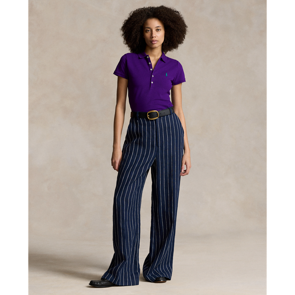 スリム フィット ストレッチ ポロシャツ