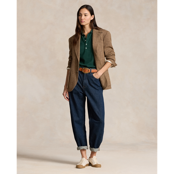 スリム フィット ストレッチ ポロシャツ